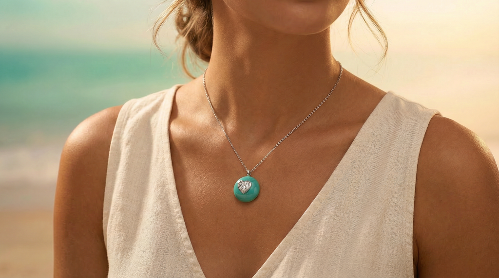 COLLIER PENDENTIF – COLLECTION BLUE BUT IN LOVE