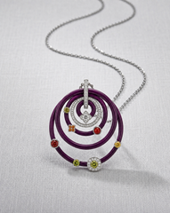 COLLIER PENDENTIF « L'ÉDIT POURPRE » – SCRAPPY & COCO